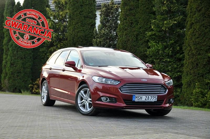 Bordowy (metalik) Używany 2015 Ford Mondeo Kombi | 37 900 zł (Uczciwa cena) - Obraz 1/4