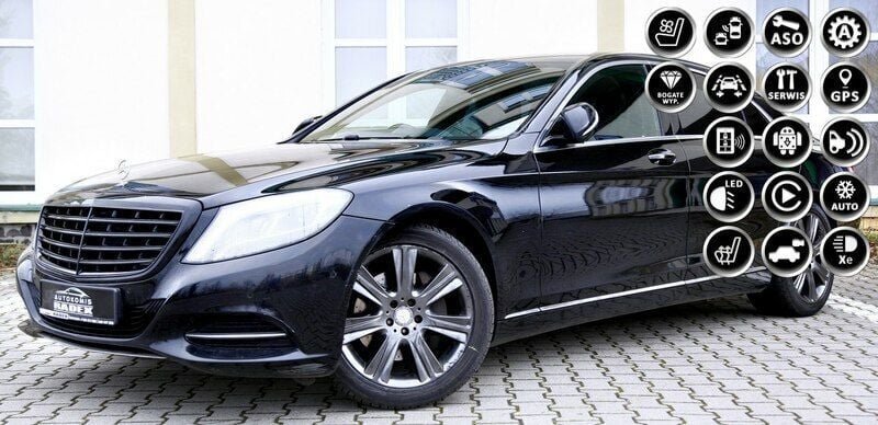 Czarny Używany 2014 Mercedes S350 Sedan/Limuzyna | 78 900 zł - Obraz 1/4