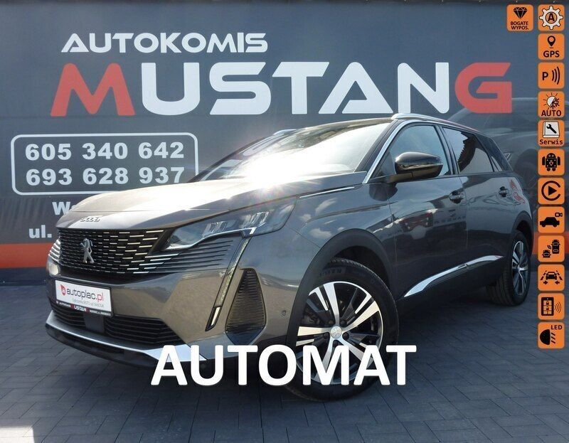 Szary (metalik) Używany 2023 Peugeot 5008 Minivan | 109 900 zł (Uczciwa cena) - Obraz 1/4