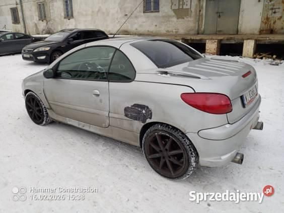 Używany Peugeot 206 CC 2003 Srebrny Kabriolet