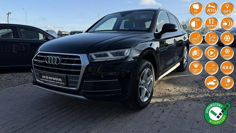 Czarny (metalik) Używany 2018 Audi Q5 SUV | 109 999 zł (Uczciwa cena) - Obraz 1/4