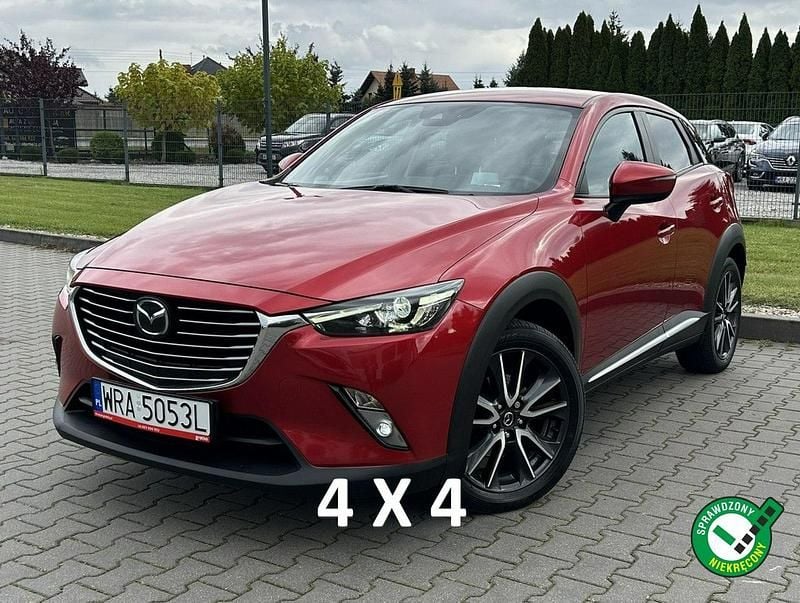 Bordowy (metalik, perła) Używany 2017 Mazda CX-3 SUV | 64 900 zł (Uczciwa cena) - Obraz 1/4