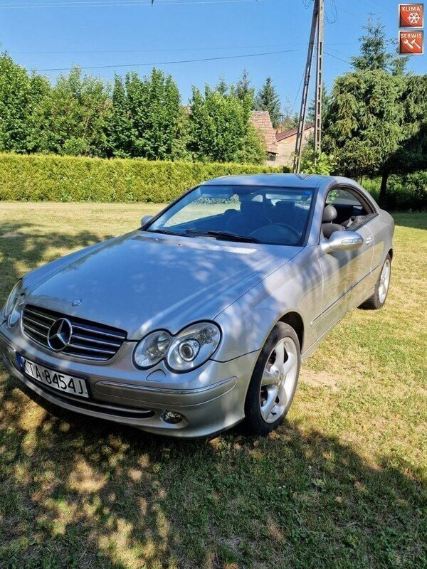 Srebrny Używany 2003 Mercedes CLK240 Avantgarde Coupe | 22 500 zł - Obraz 1/4