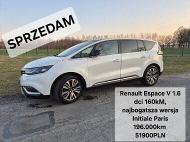 Biały Używany 2016 Renault Espace Initiale Paris Minivan | 51 900 zł (Uczciwa cena) - Obraz 1/4