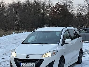 Biały Używany 2012 Mazda 5 Minivan | 19 900 zł (Dobra cena) - Obraz 1/4