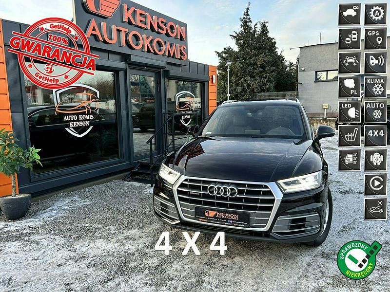 Czarny (metalik, perła) Używany 2020 Audi Q5 Ambiente SUV | 109 900 zł (Uczciwa cena) - Obraz 1/4