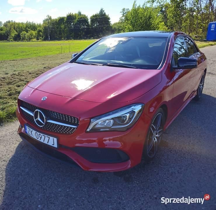 Używany Mercedes CLA220 AMG line 2018 Czerwony Sedan/Limuzyna