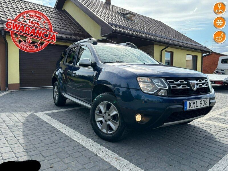 Niebieski ciemny Używany 2016 Dacia Duster SUV | 36 500 zł (Dość drogi) - Obraz 1/4