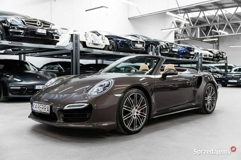 Brązowy Używany 2014 Porsche 911 Turbo Cabriolet Kabriolet | 545 000 zł - Obraz 1/4