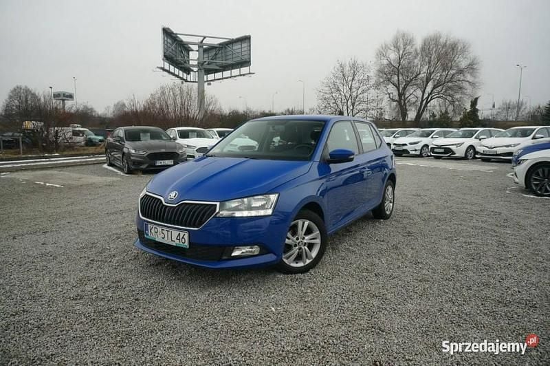 Niebieski Używany 2020 Skoda Fabia Ambition Hatchback | 41 300 zł (Uczciwa cena) - Obraz 1/4