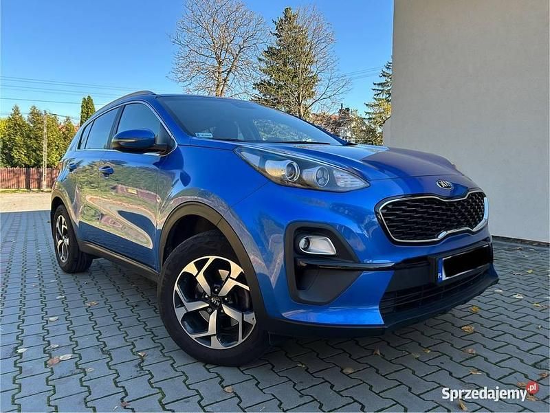 Niebieski Używany 2021 Kia Sportage SUV | 73 900 zł (Super Cena) - Obraz 1/4