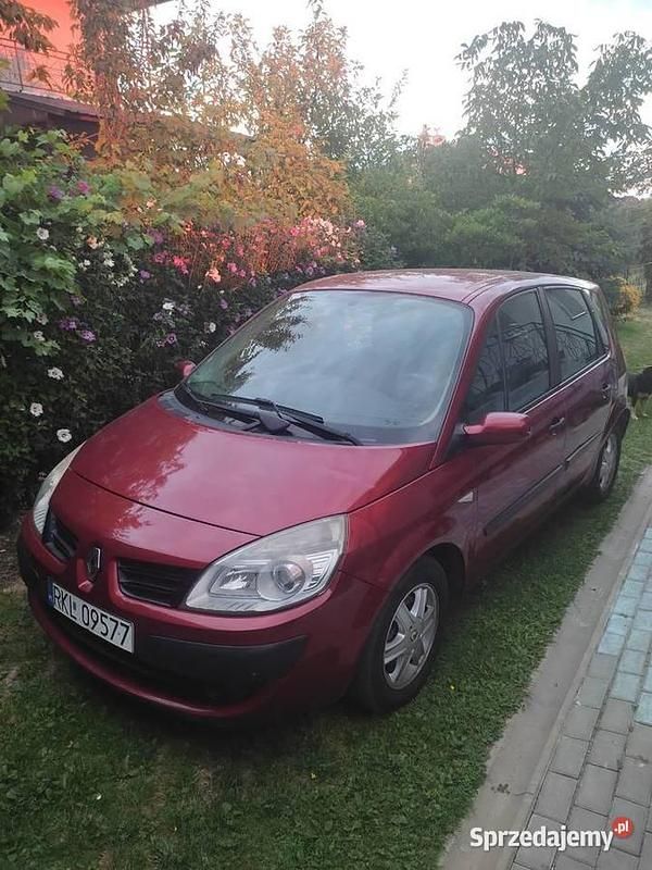 Wiśniowy Używany 2008 Renault Scénic II Minivan | 8999 zł (Dość drogi) - Obraz 1/3