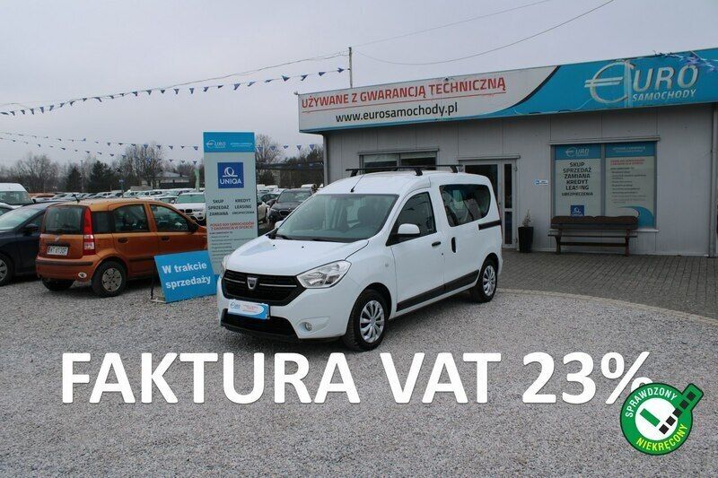 Biały Używany 2018 Dacia Dokker Lauréate Van | 33 252 zł (Uczciwa cena) - Obraz 1/4