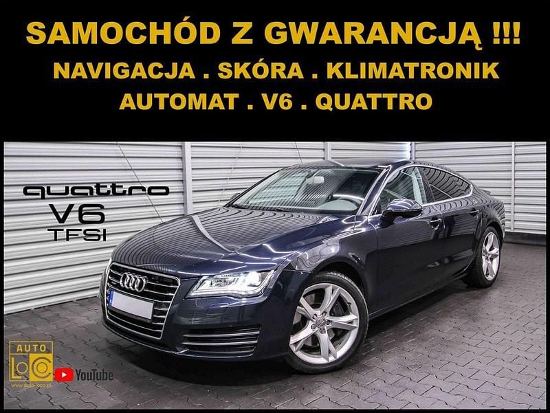 Niebieski ciemny (metalik) Używany 2011 Audi A7 Hatchback | 49 999 zł - Obraz 1/4