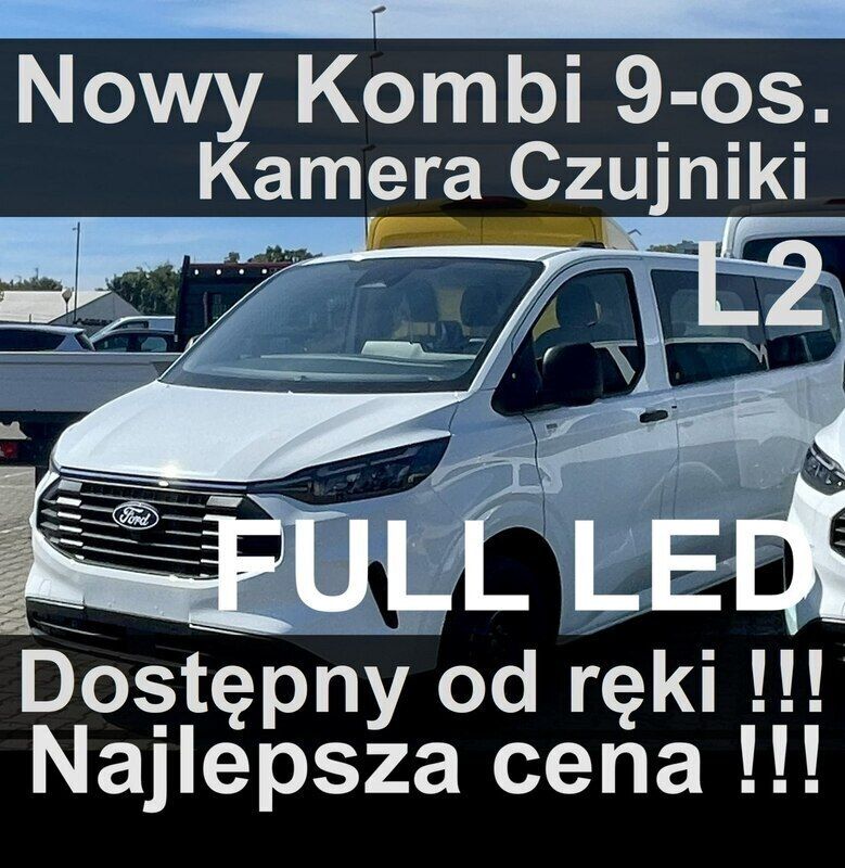 Biały Nowe 2025 Ford Transit Custom Trend Sedan/Limuzyna | 164 820 zł (Super Cena) - Obraz 1/4