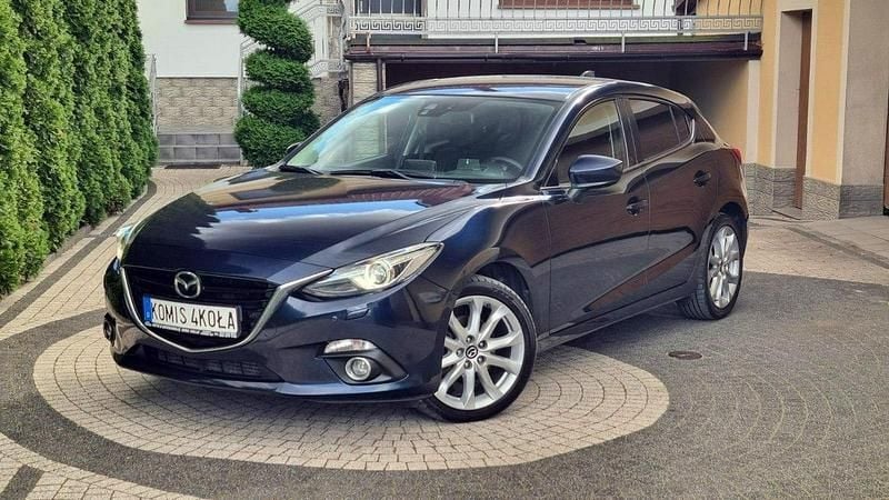 Granatowy Używany 2014 Mazda 3 Hatchback | 32 900 zł (Uczciwa cena) - Obraz 1/4