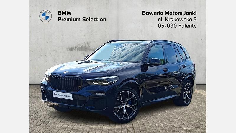 Niebieski tanzanite bmw individual metalizowany Używany 2021 BMW X5 Shadowline SUV | 259 900 zł (Uczciwa cena) - Obraz 1/3