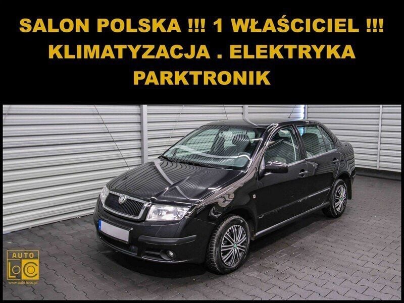 Czarny (metalik) Używany 2008 Skoda Fabia Sedan/Limuzyna | 6555 zł (Super Cena) - Obraz 1/4