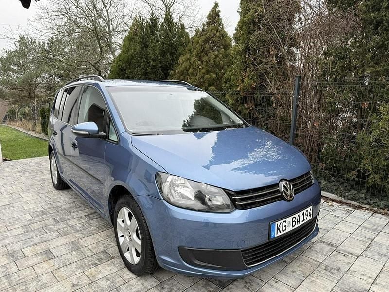 Niebieski ciemny Używany 2011 VW Touran Minivan | 23 990 zł - Obraz 1/4