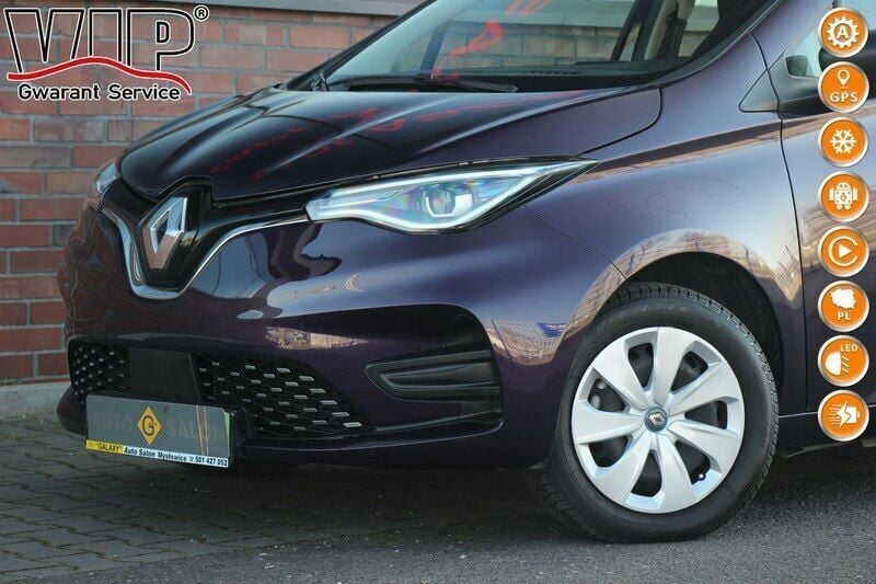 Fioletowy (metalik, perła) Używany 2022 Renault Zoe Hatchback | 79 990 zł - Obraz 1/4