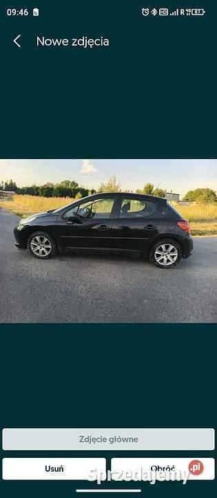 Czarny Używany 2008 Peugeot 207 Hatchback | 4300 zł (Super Cena) - Obraz 1/1