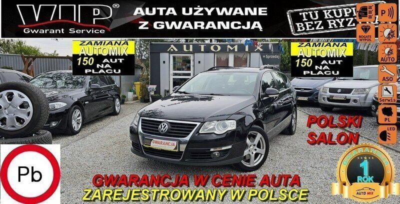 Używany VW Passat 160 KM (117 kW) 2008 Czarny Sedan/Limuzyna