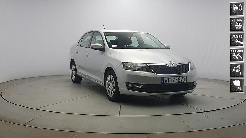 Srebrny Używany 2019 Skoda Rapid Ambition Sedan/Limuzyna | 37 850 zł (Uczciwa cena) - Obraz 1/4