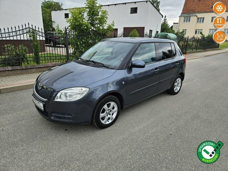 Szary (metalik) Używany 2008 Skoda Fabia Hatchback | 12 999 zł (Uczciwa cena) - Obraz 1/4