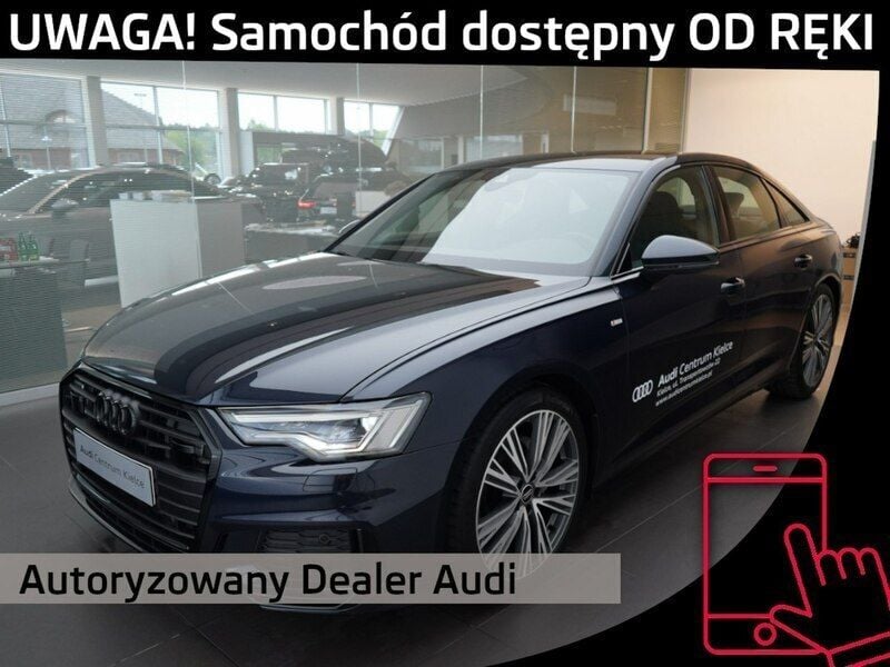 Niebieski (metalik) Używany 2023 Audi A6 Sedan/Limuzyna | 219 990 zł - Obraz 1/4