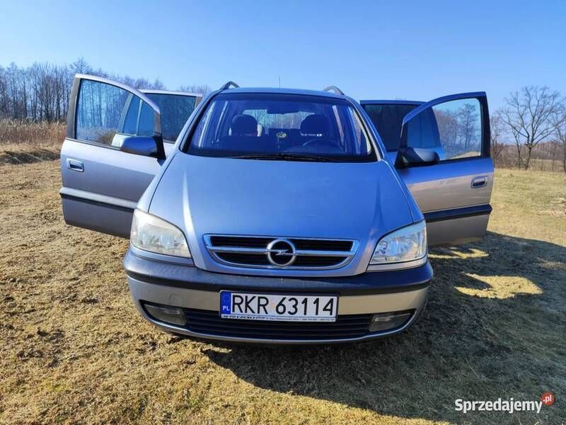 Szary Używany 2003 Opel Zafira Minivan | 7500 zł (Drogi) - Obraz 1/4