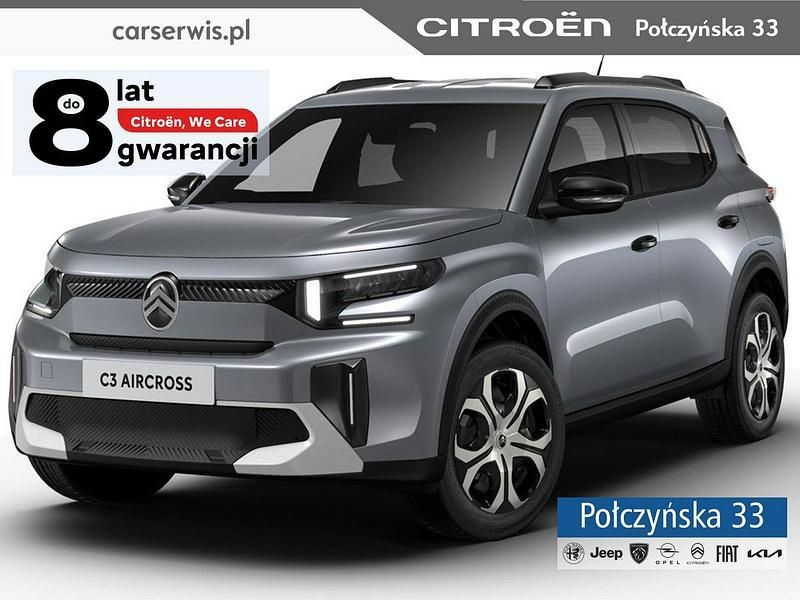 Szary (metalik) Nowe 2025 Citroën C3 Aircross SUV | 93 120 zł (Dość drogi) - Obraz 1/4