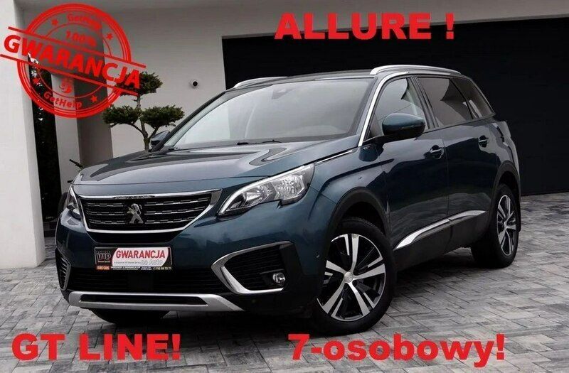 Zielony (metalik) Używany 2017 Peugeot 5008 Minivan | 68 500 zł (Drogi) - Obraz 1/4