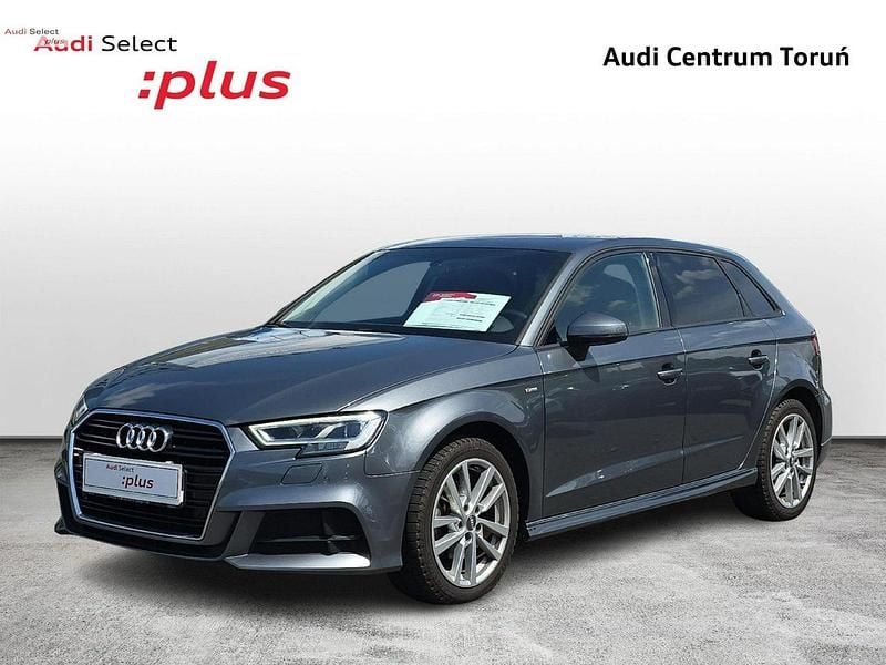 Szary Używany 2020 Audi A3 Sportback S-Line Hatchback | 82 900 zł (Dobra cena) - Obraz 1/4