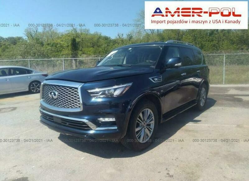 Niebieski Używany 2019 Infiniti QX80 Luxe SUV | 138 000 zł - Obraz 1/4