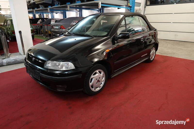 Czarny Używany 1998 Fiat Punto Cabriolet Kabriolet | 11 500 zł - Obraz 1/4