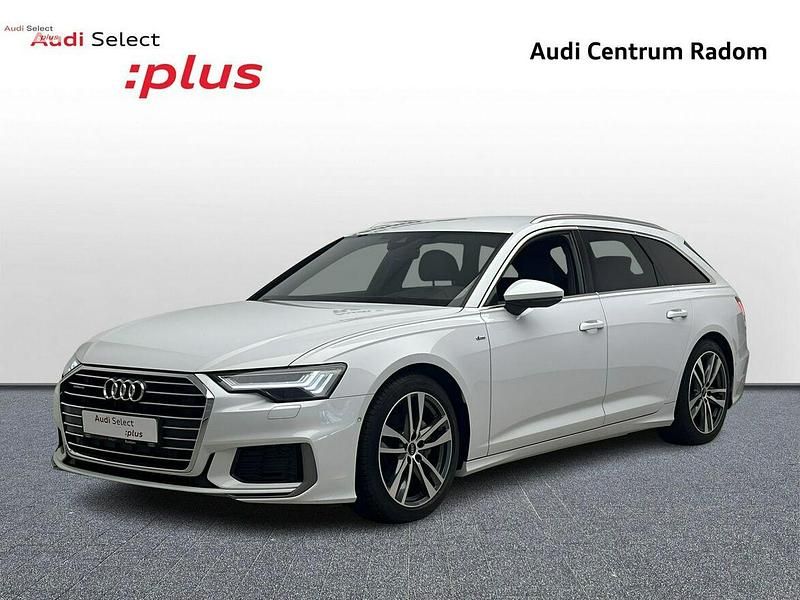 Biały Używany 2022 Audi A6 S-Line Kombi | 189 980 zł - Obraz 1/4