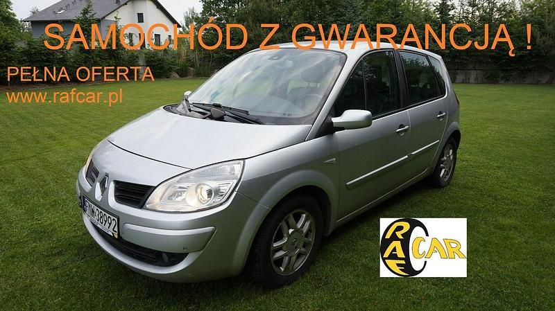 Srebrny (metalik) Używany 2008 Renault Scénic Minivan | 8999 zł (Uczciwa cena) - Obraz 1/4
