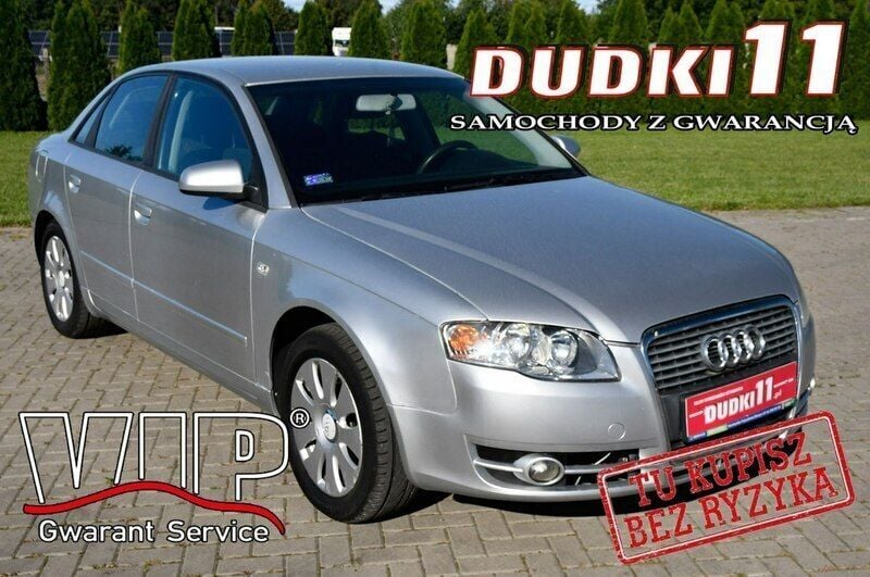 Srebrny (metalik) Używany 2005 Audi A4 Sedan/Limuzyna | 17 900 zł (Uczciwa cena) - Obraz 1/4