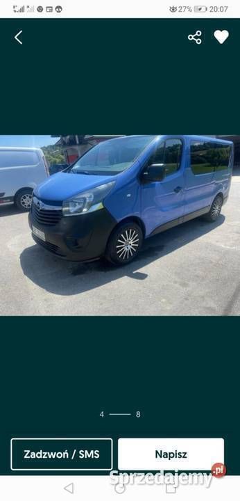 Niebieski Używany 2014 Opel Vivaro Minivan | 51 500 zł (Dość drogi) - Obraz 1/4