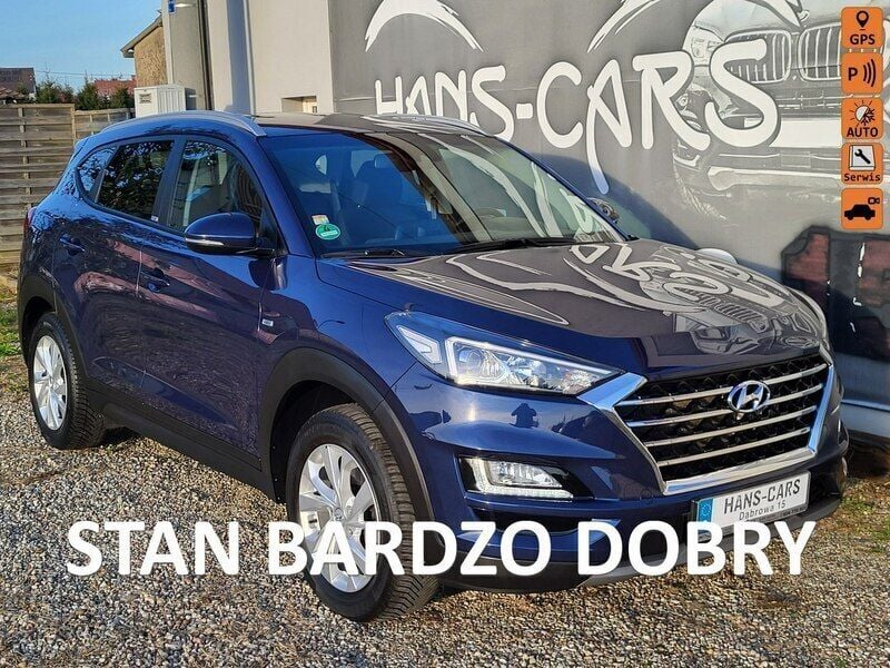 Niebieski Używany 2020 Hyundai Tucson SUV | 71 900 zł (Dobra cena) - Obraz 1/4