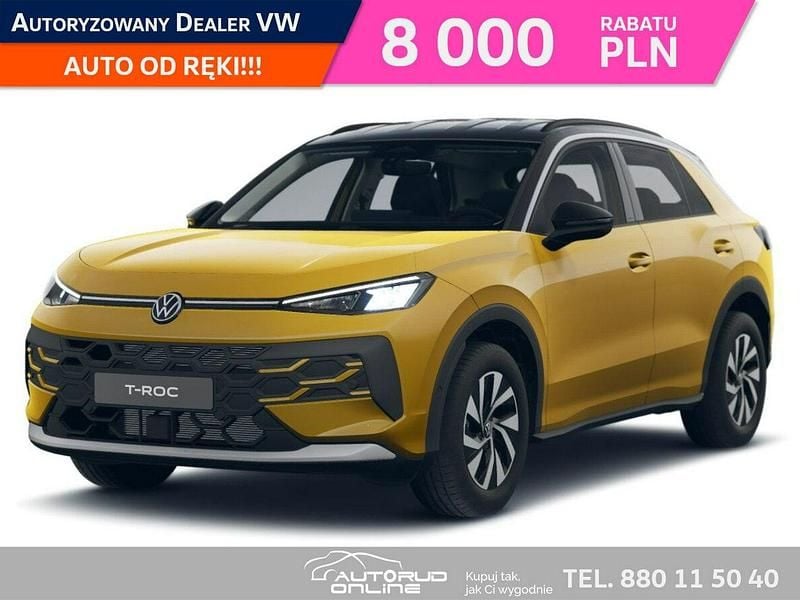 Żółty Nowe 2025 VW T-Roc SUV | 130 280 zł - Obraz 1/4