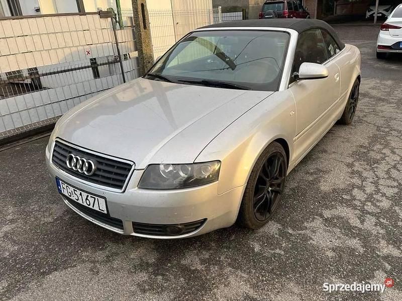 Srebrny Używany 2002 Audi A4 Cabriolet Kabriolet | 8500 zł - Obraz 1/4