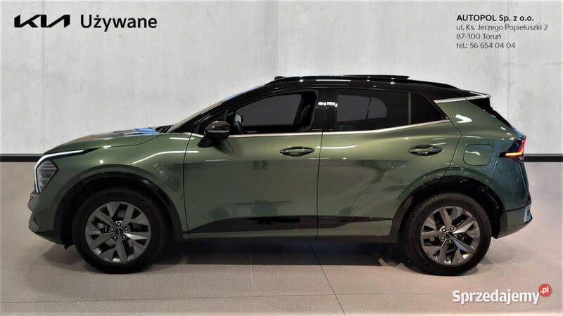 Zielony ciemny Używany 2021 Kia Sportage GT-Line SUV | 199 900 zł - Obraz 1/4