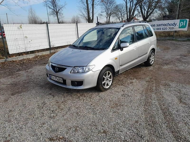 Srebrny (metalik) Używany 2003 Mazda Premacy Kombi | 2999 zł - Obraz 1/4