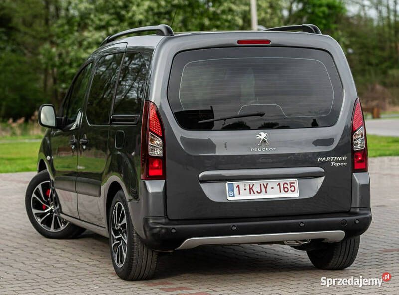 Szary Używany 2015 Peugeot Partner Tepee Minivan | 24 700 zł - Obraz 1/4
