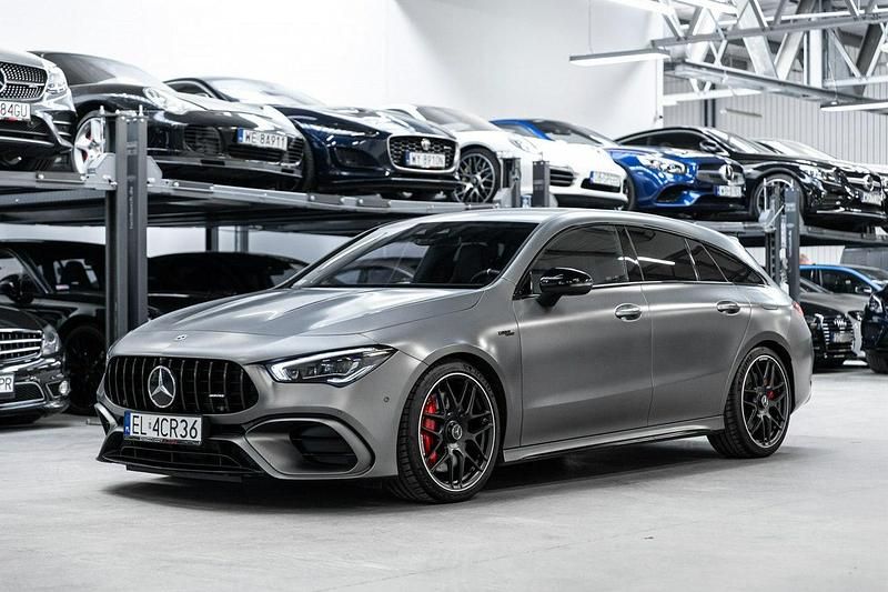 Szary Używany 2021 Mercedes CLA45 AMG AMG Kombi | 237 500 zł - Obraz 1/4