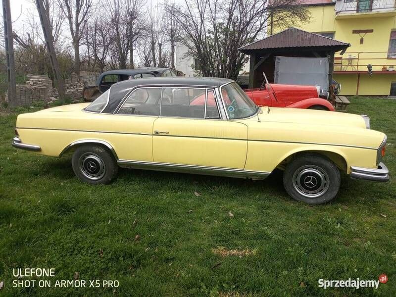 Żółty Używany 1964 Mercedes W111 Coupe | 50 000 zł - Obraz 1/4