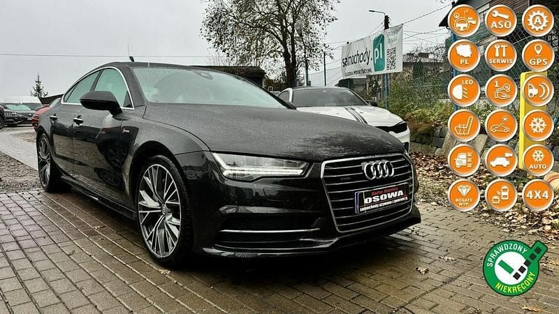 Grafitowy (metalik) Używany 2016 Audi A7 Hatchback | 119 777 zł - Obraz 1/4