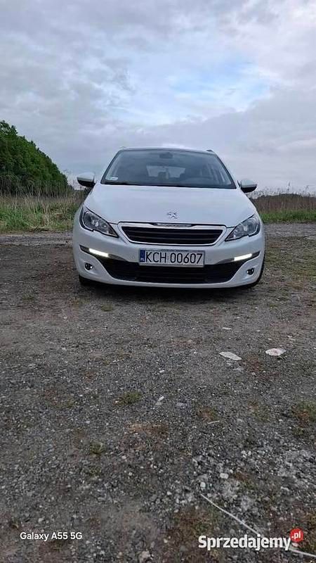 Biały Używany 2014 Peugeot 308 Kombi | 20 500 zł (Uczciwa cena) - Obraz 1/4