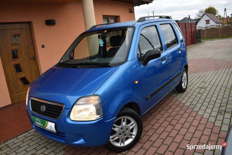 Niebieski Używany 2001 Suzuki Wagon R+ Hatchback | 5200 zł - Obraz 1/4